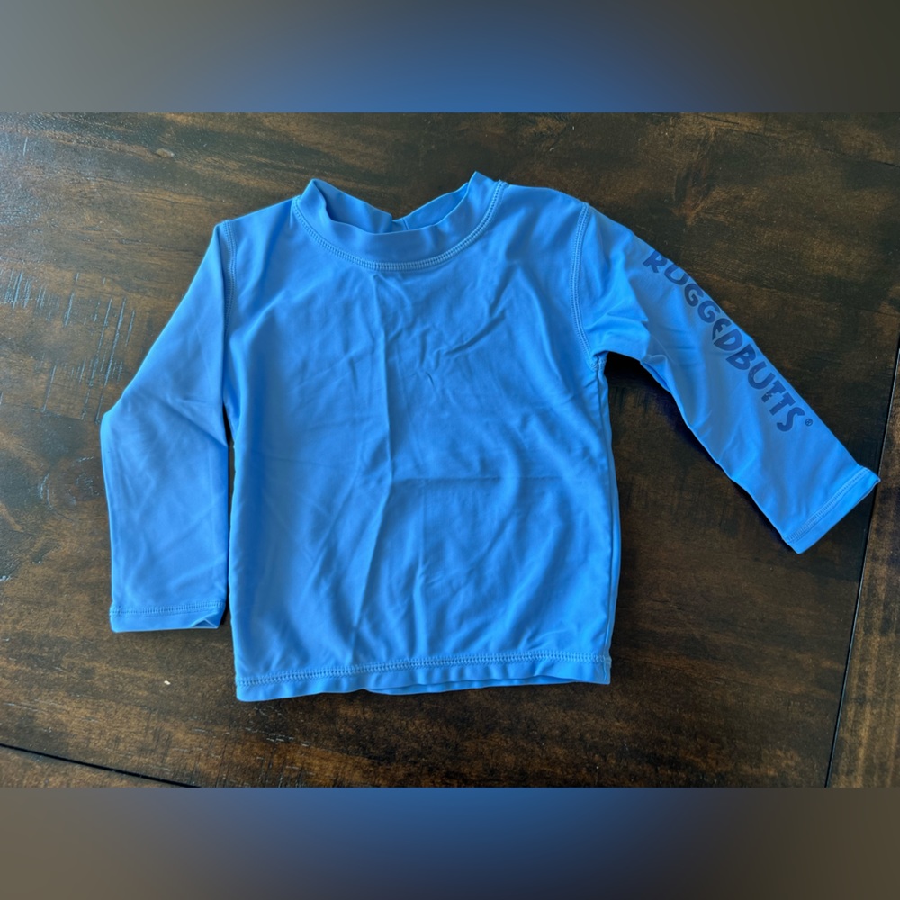 Baby boy rugged butt long sleeve rash guard